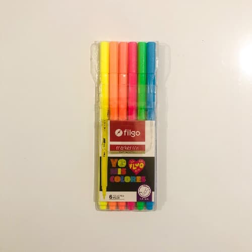 Marcadores Filgo Marker 036 1mm - Fluo X 6