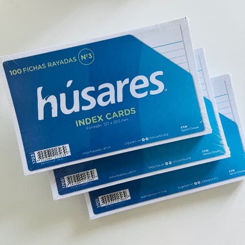 Fichas Rayadas Husares X 100 Nro 3