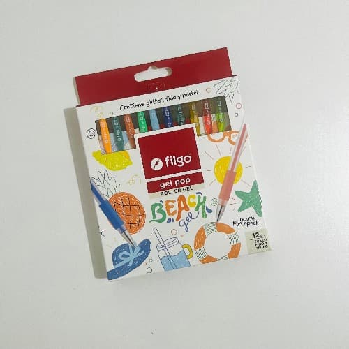 Lapiceras Filgo Gel Pop X 12 Unidades - Beach Gel